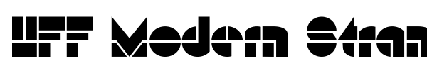 HFF Modern Strand font preview